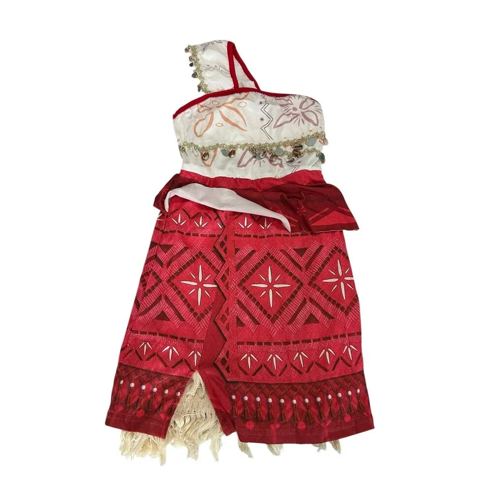 New Girls Kids Moana Dress Costume Size 140 (8-10yr)